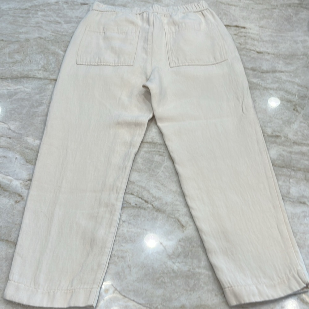 ZARA High Rise Slouchy Tapered Pants – Ivory, Size Small‎ - Picture 9 of 14